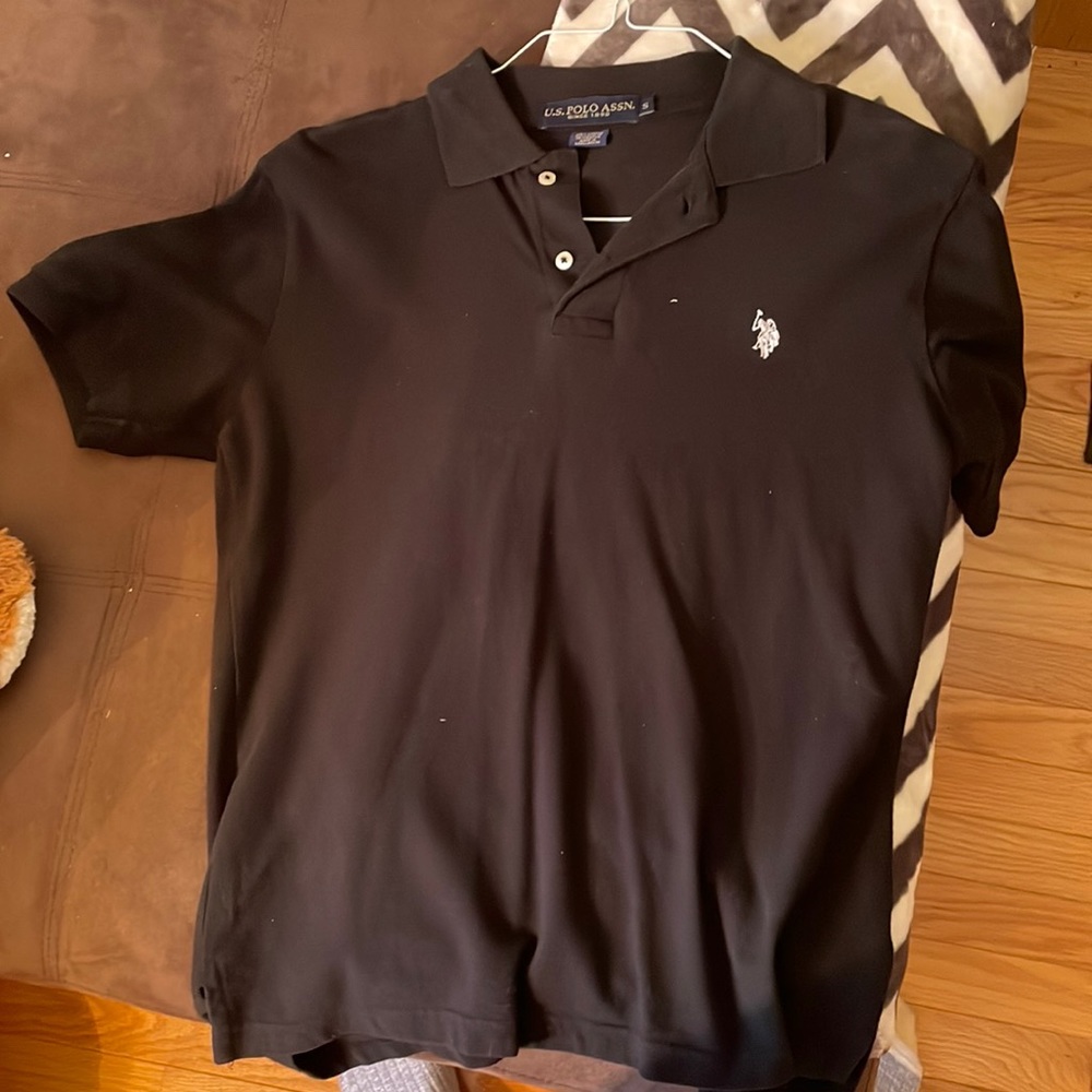 Mens small black polo from us polo assn